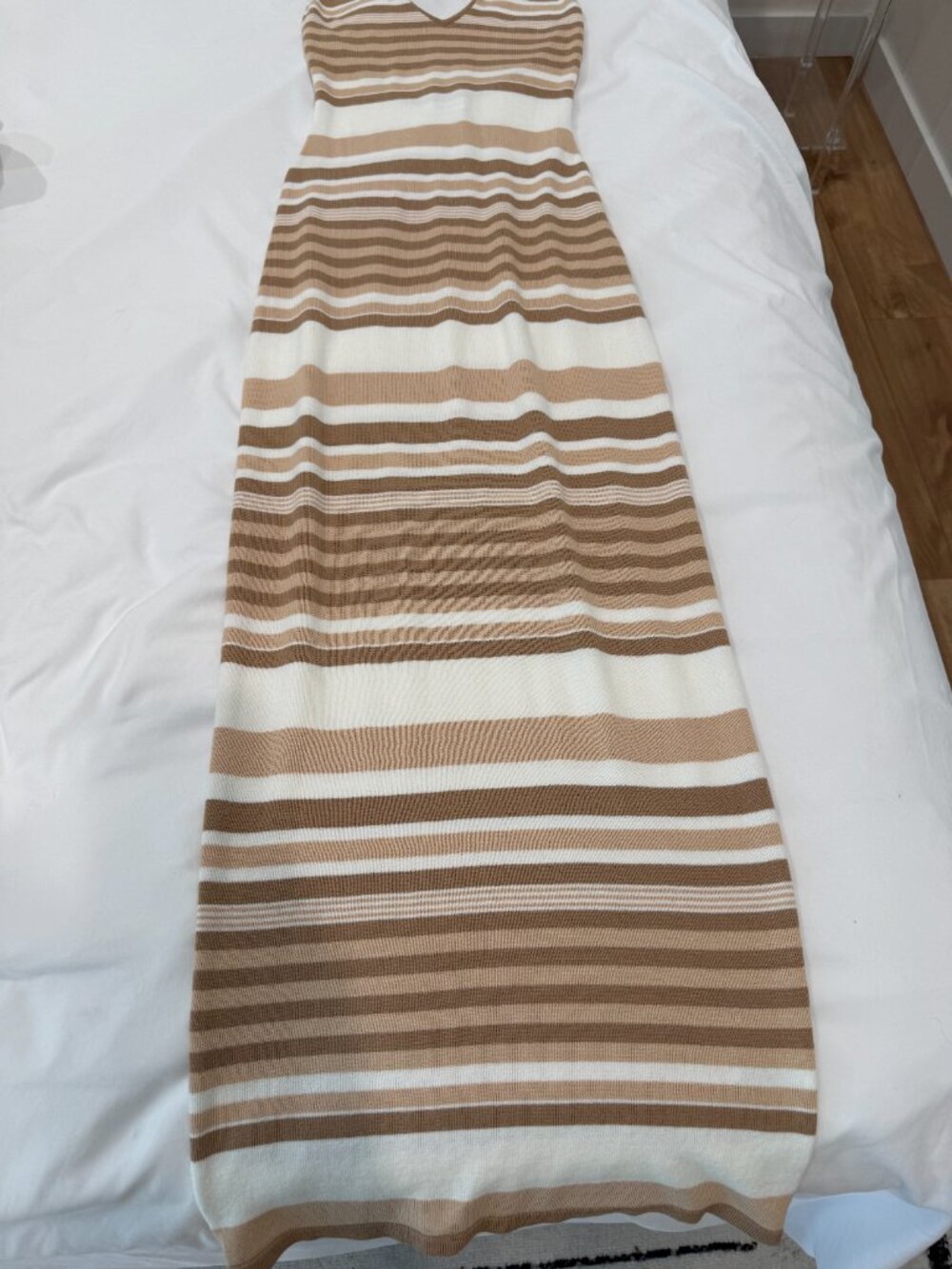 Meshki Brienne Stripe Maxi Dress - Cream - Picture 7 of 9